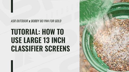 How to Use 13-Inch Bucket Classifier Sifting Pans