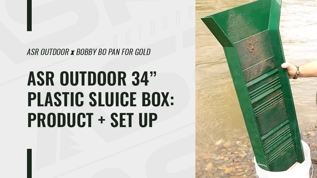 ASR Outdoor 30-Inch Plastic Sluice Box Setup & Features