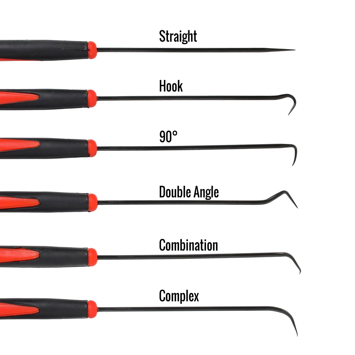 Hook and Pick Precision Crevice Tool Set Gold Prospecting Equipment, 6pc