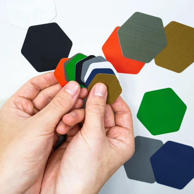 GEAR AID Tenacious Tape Gear Repair Patches, 2.5" 1.5" Hex Shape