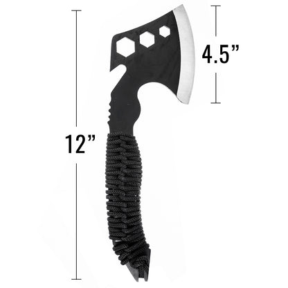 12 inch steel hunting axe multi tool