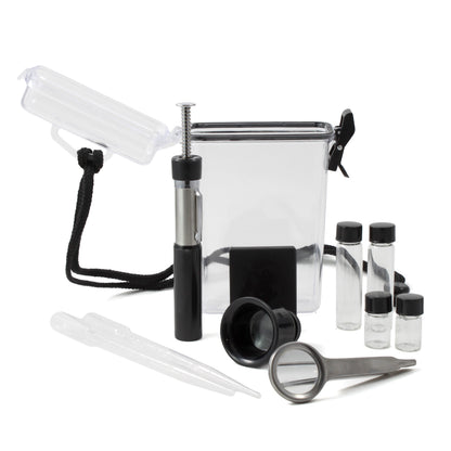 10-piece fine gold recovery pocket kit in a clear waterproof container.