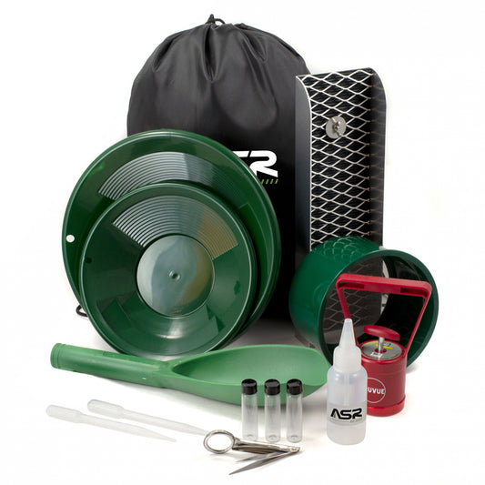 14pc Travel Backpack Gold Panning Kit with Mini Sluice Boxes (2 Styles)