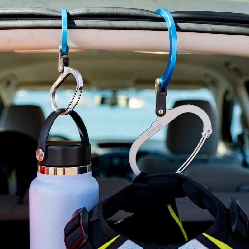 HEROCLIP Carabiner Clip and Hook for Purse, Stroller and Backpack by Gear Aid (SMALL)