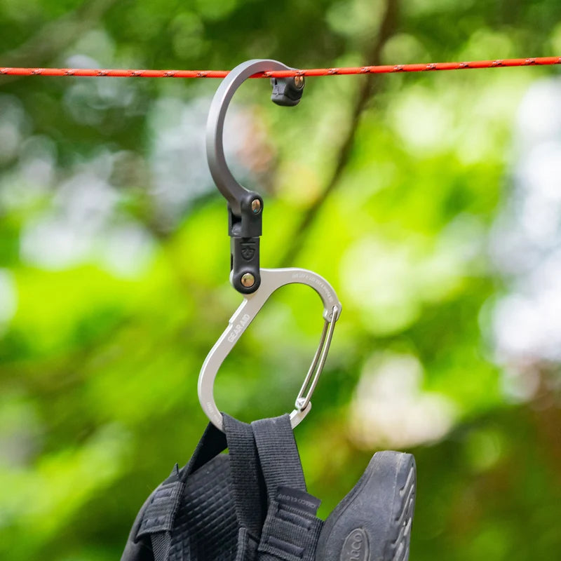 HEROCLIP Carabiner Clip and Hook for Camping, Backpack and Garage by Gear Aid (MEDIUM)