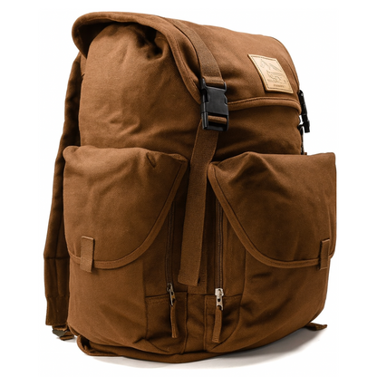 30L heavy-stitch canvas gold panning backpack rucksack for camping and prospecting (view 4).