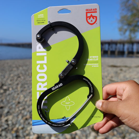 HEROCLIP Carabiner Clip and Hook (Large) for Camping, Backpack, and Garage