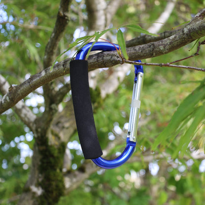 7 Inch Jumbo Aluminum Carabiner Hiking Cushion Grip (6 Colors)