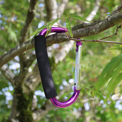 7 Inch Jumbo Aluminum Carabiner Hiking Cushion Grip (6 Colors)