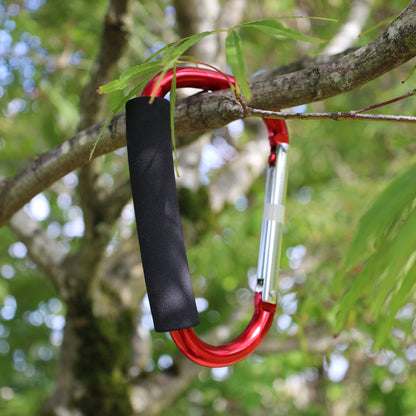 7 Inch Jumbo Aluminum Carabiner Hiking Cushion Grip (6 Colors)