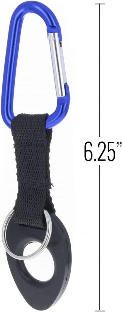 keychain water bottle holder cap carabiner attachment