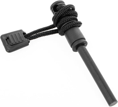 Small paracord blade with fire starter flint survival knife 
