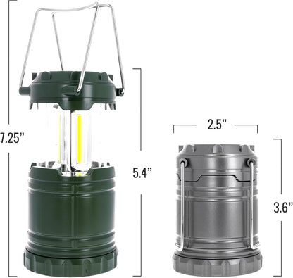 3pc Collapsible Camping Lantern, Assorted Colors