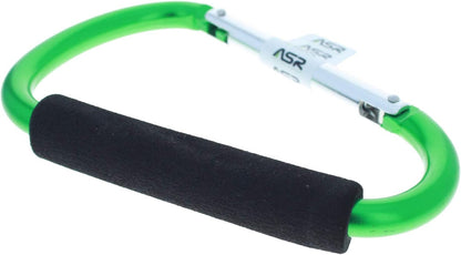 large green jumbo carabiner for camping