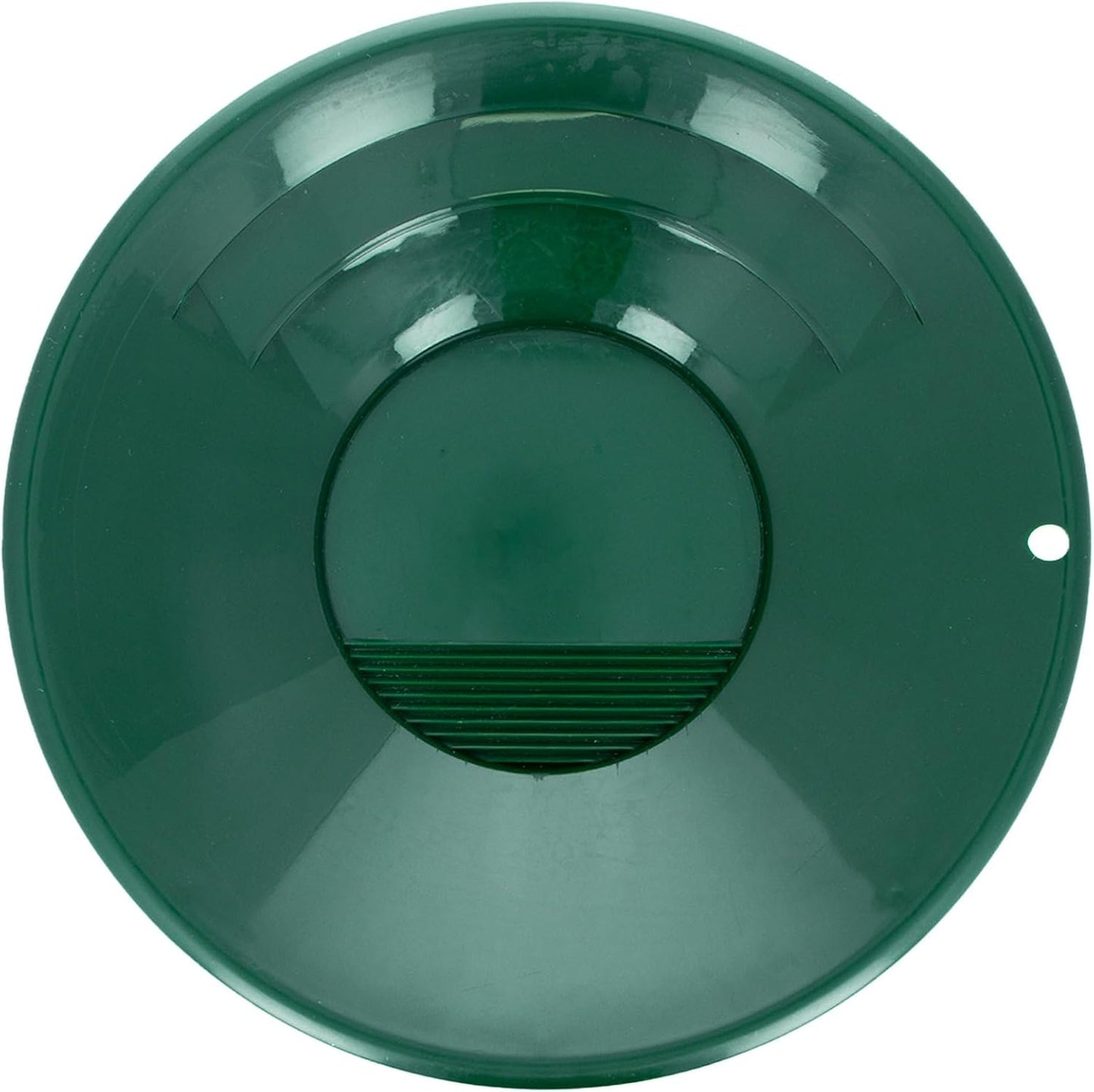 10 Inch Bottom Dual Riffle Gold Pan Gold Prospecting Equipment, Green