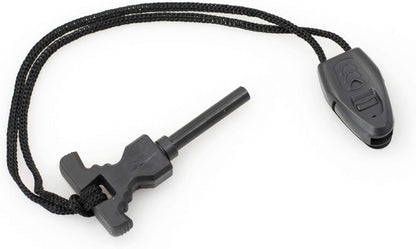 10 in 1 camping survival multitool that has a fire starter and knife