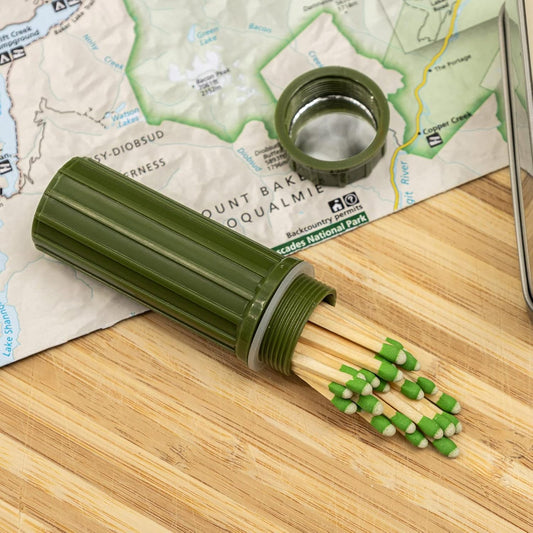 waterproof match stick storage container