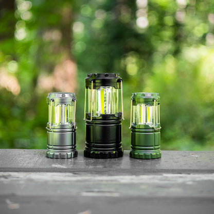 3pc Collapsible Camping Lantern, Assorted Colors