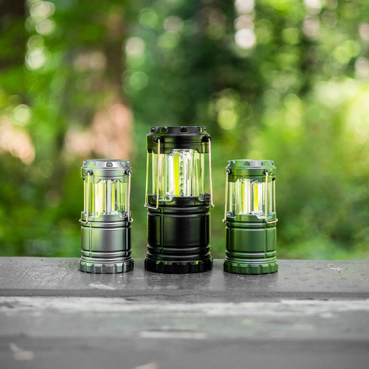 3pc Collapsible Camping Lantern, Assorted Colors