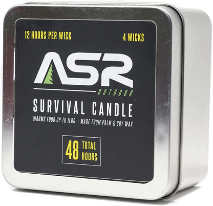 a candle that can survive 48 hours to provide light during camping or power outages