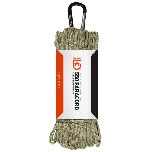 GEAR AID Heavy Duty 550 Paracord with Carabiner