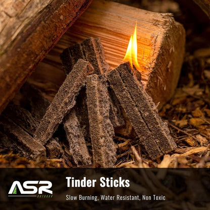 slow burning tinder sticks long lasting