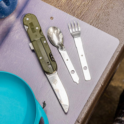 12 in 1 Camping Kitchen Multi-Tool with Carrying Case and Bottle Opener