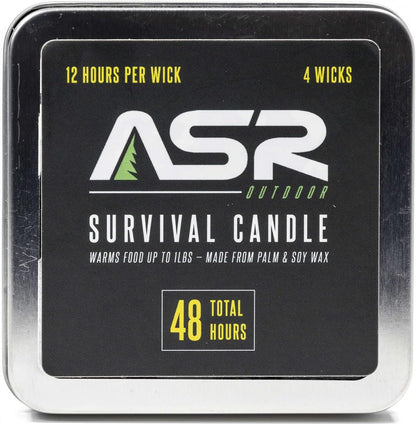 a candle that can survive 48 hours to provide light during camping or power outages