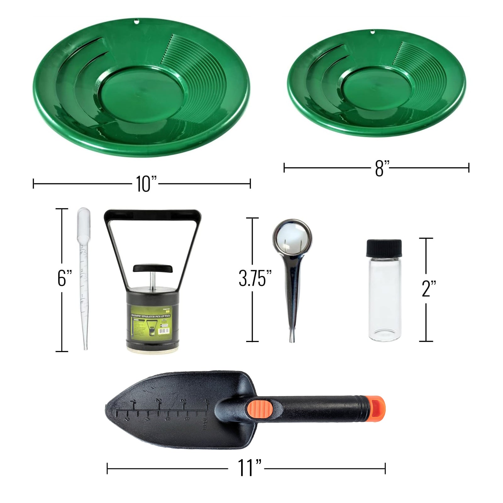 10pc gold panning starter set kit gold prospecting tools for beginners
