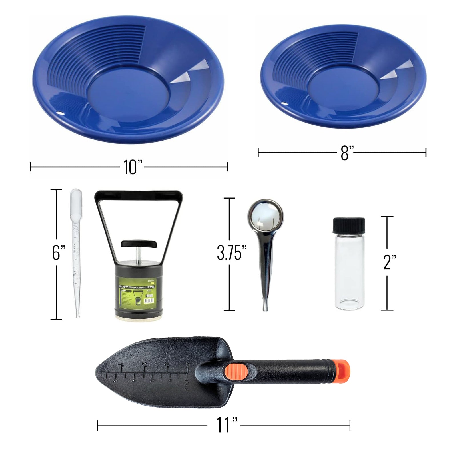 10pc gold panning starter set kit gold prospecting tools for beginners