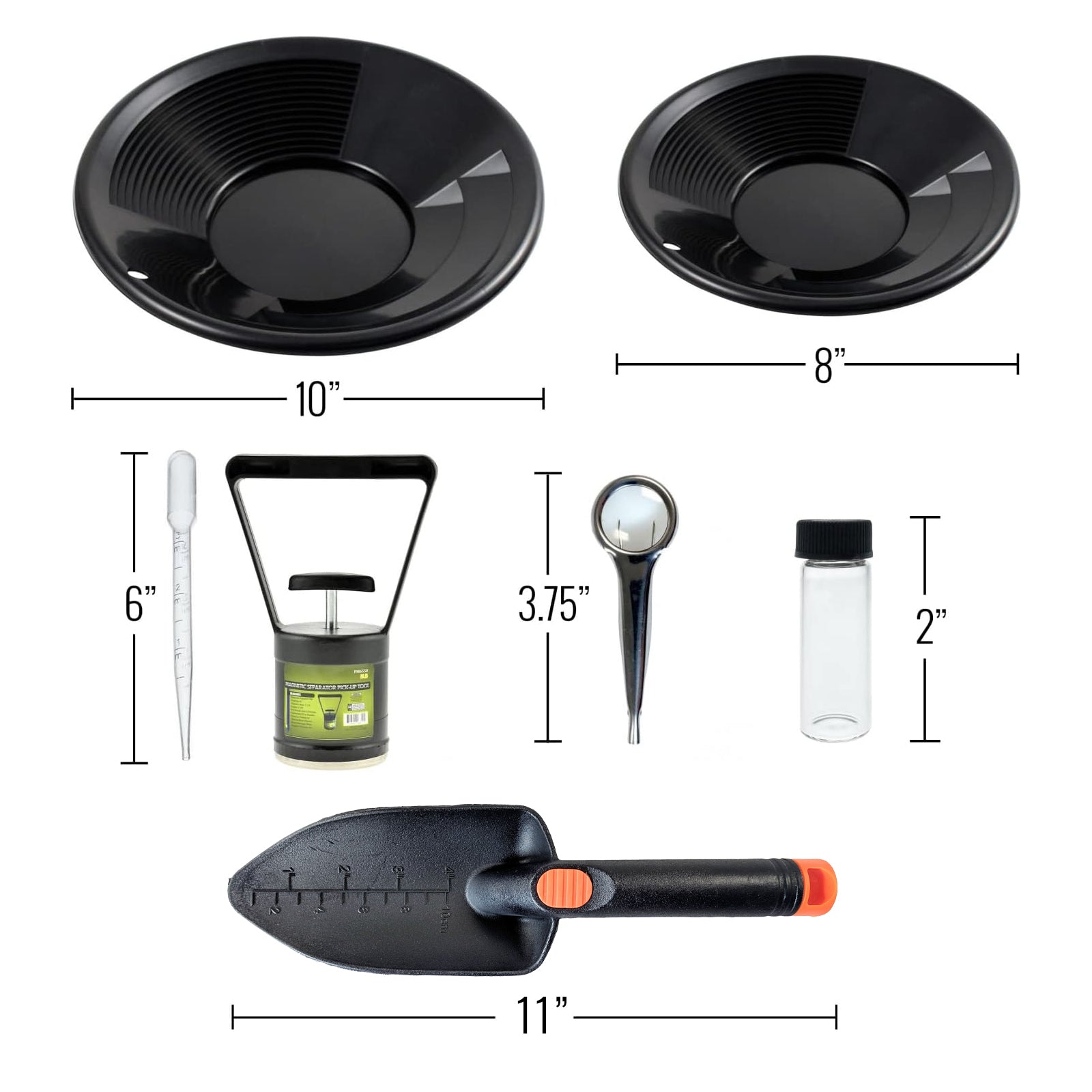 10pc gold panning starter set kit gold prospecting tools for beginners