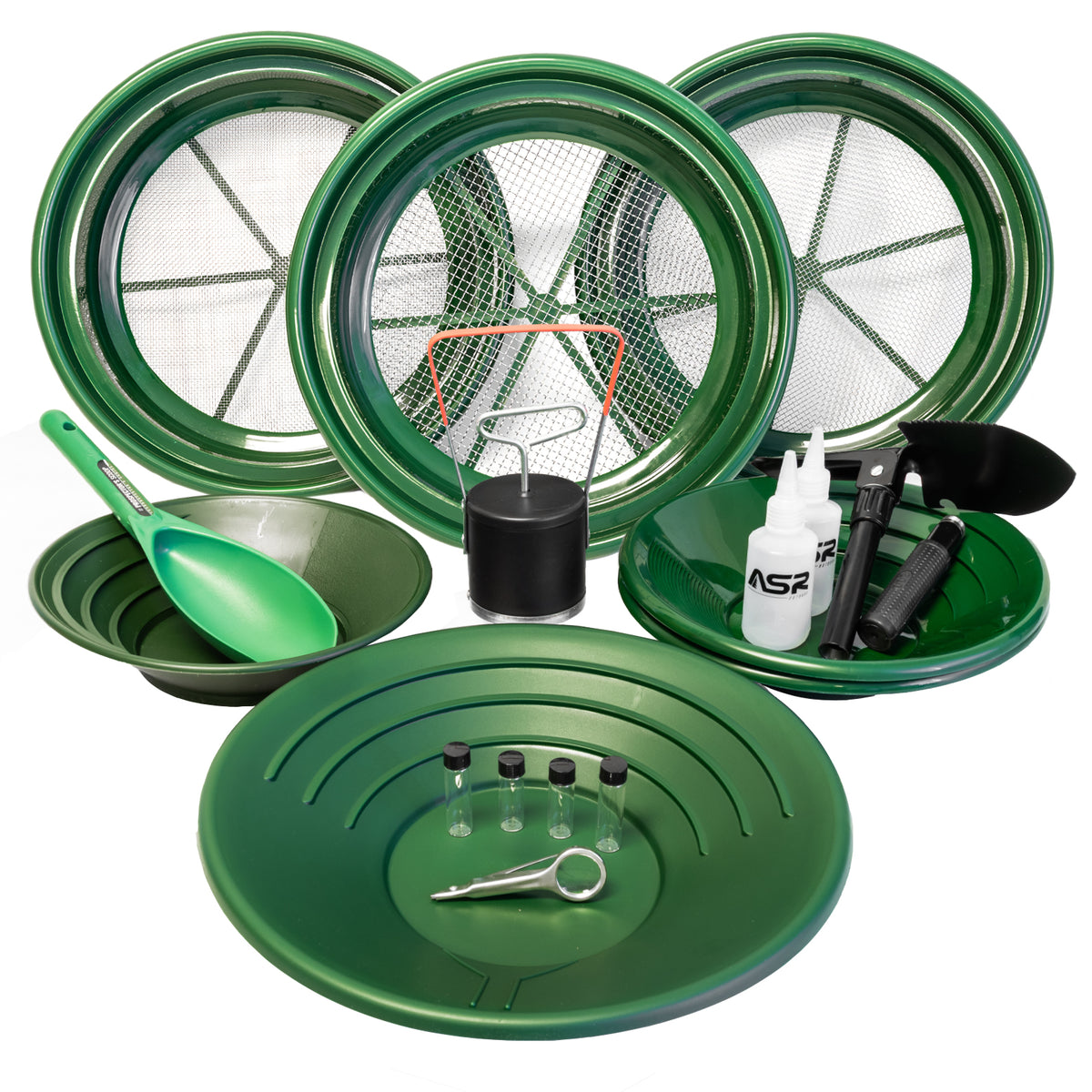 gold prospecting gear Field Kit, Classifiers, 16pc Farbe:grün (twilight green matt) FIZIK Kudo Aero Fahrradhelm e mountainbike jugend Garretts exclusive 90 degree