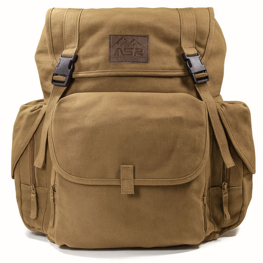 30L Heavy Stitch Gold Panning Backpack Camping Gear Canvas Rucksack (4 Colors)