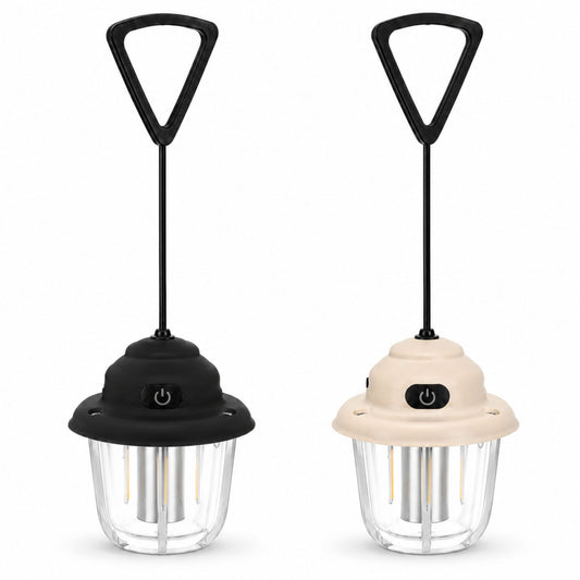 350 Lumen LED Hanging Camping Lantern with 6 Lighting Stages (2 Colors)