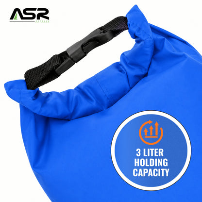 Lightweight waterproof dry sack bag with a roll-top closure (view 2).