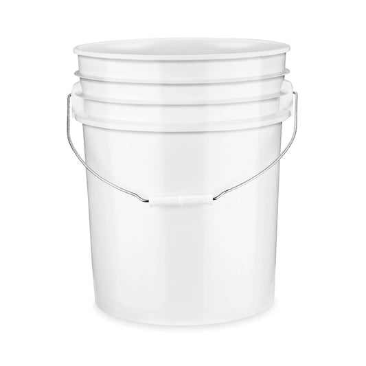 3.5 or 5 Gallon White Heavy Duty Bucket with Handle Gold Prospecting Equipment