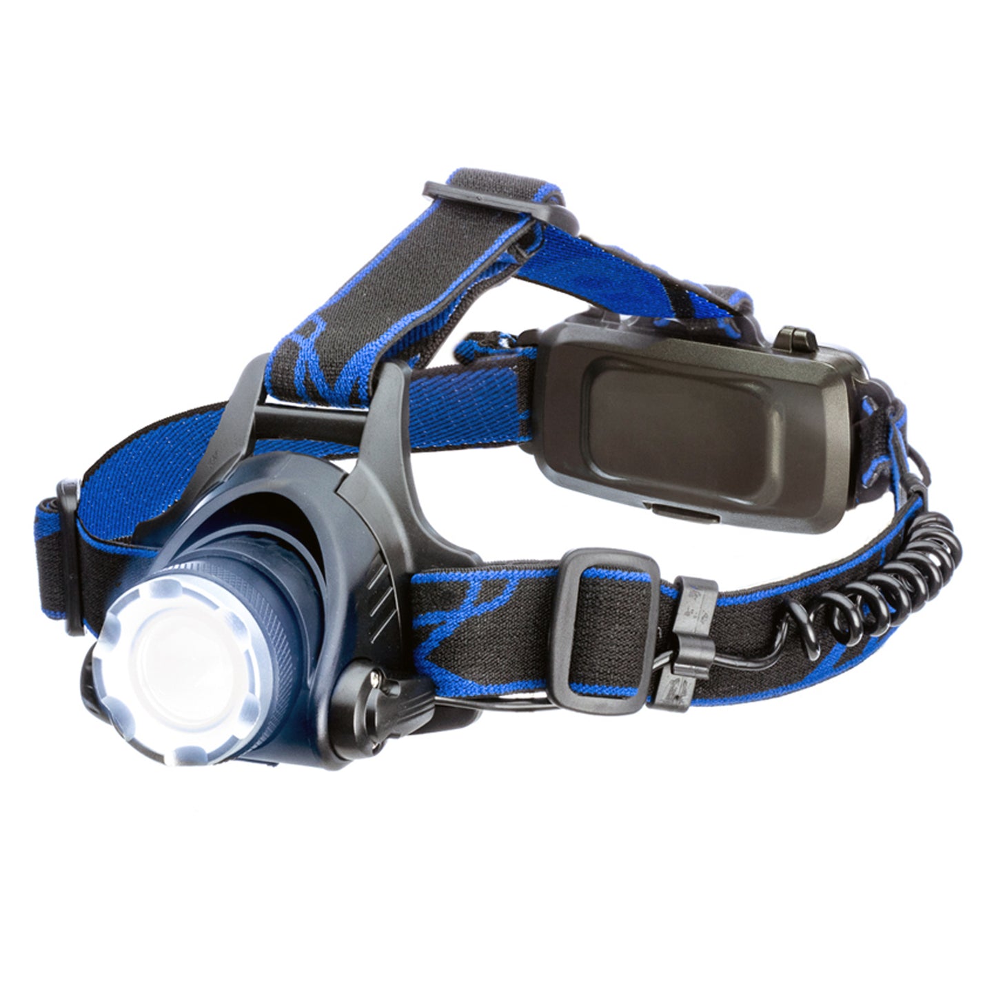 1000-Lumen Rechargeable LED Headlamp with Adjustable Focus & Pivoting Beam Camping Gear
