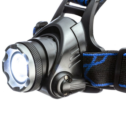 1000-Lumen Rechargeable LED Headlamp with Adjustable Focus & Pivoting Beam Camping Gear