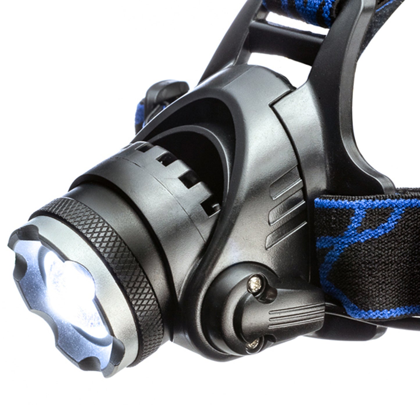 1000-Lumen Rechargeable LED Headlamp with Adjustable Focus & Pivoting Beam Camping Gear
