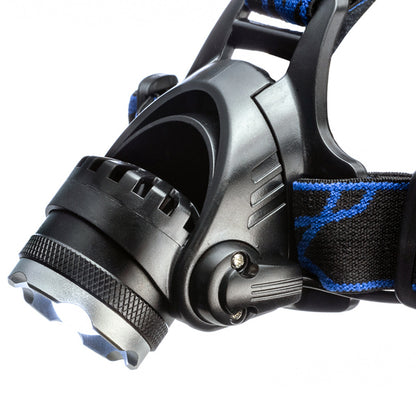 1000-Lumen Rechargeable LED Headlamp with Adjustable Focus & Pivoting Beam Camping Gear