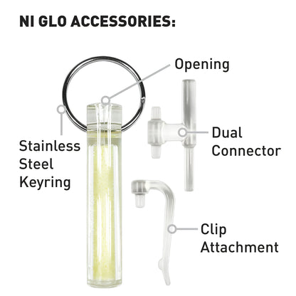 GEAR AID 2 Inch Ni Glo Gear Marker on Keychain (2 Colors)