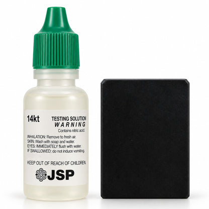 2pc Gold Testing Kit with Acid Testing Solution & Scratch Stone (10k, 14k, 18k or 22k)