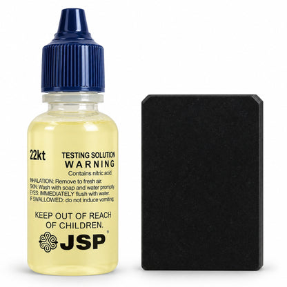 2pc Gold Testing Kit with Acid Testing Solution & Scratch Stone (10k, 14k, 18k or 22k)