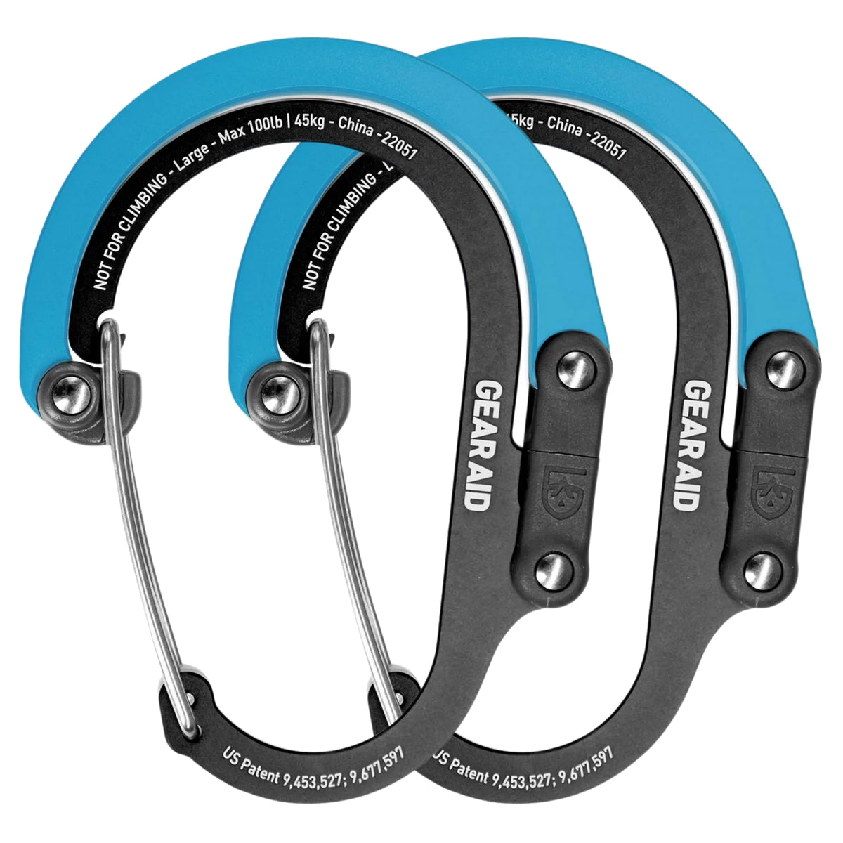 HEROCLIP Carabiner Clip and Hook for Camping, Backpack and Garage by Gear Aid (LARGE)