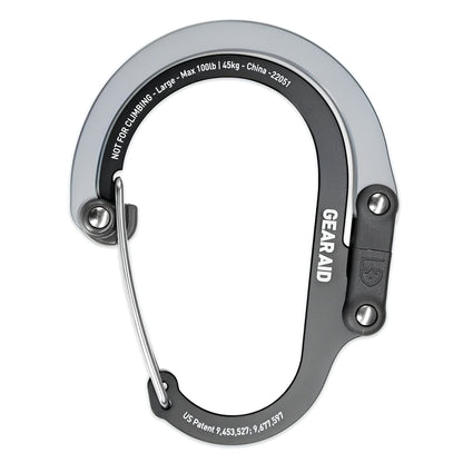 HEROCLIP Carabiner Clip and Hook for Camping, Backpack and Garage by Gear Aid (LARGE)