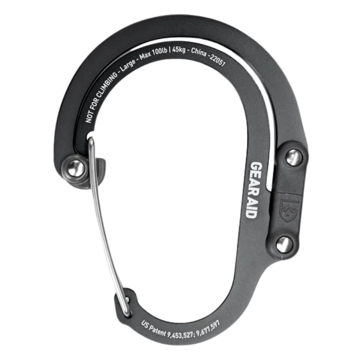 HEROCLIP Carabiner Clip and Hook for Camping, Backpack and Garage by Gear Aid (LARGE)