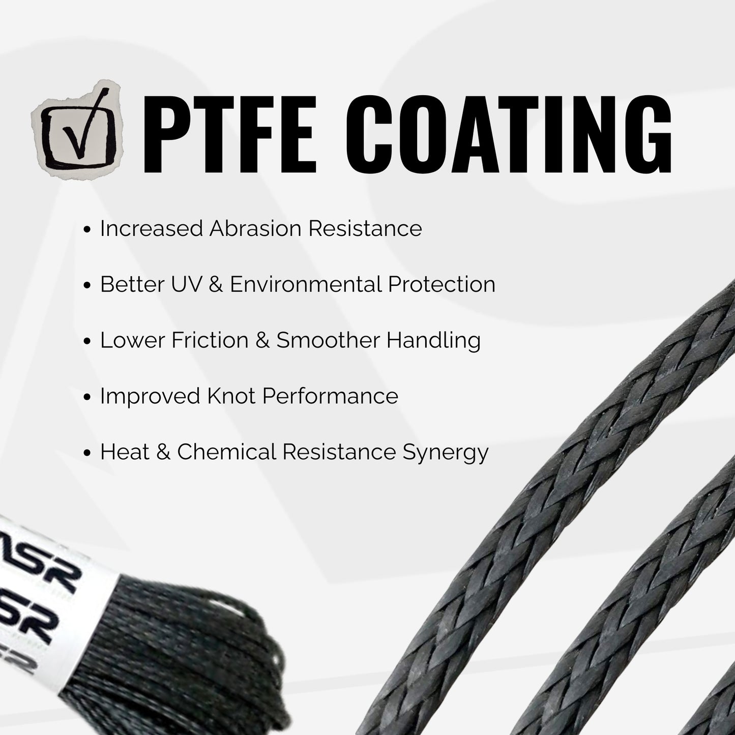 Technora Composite Survival Rope 600lb Breaking Strength (Assorted Lengths)