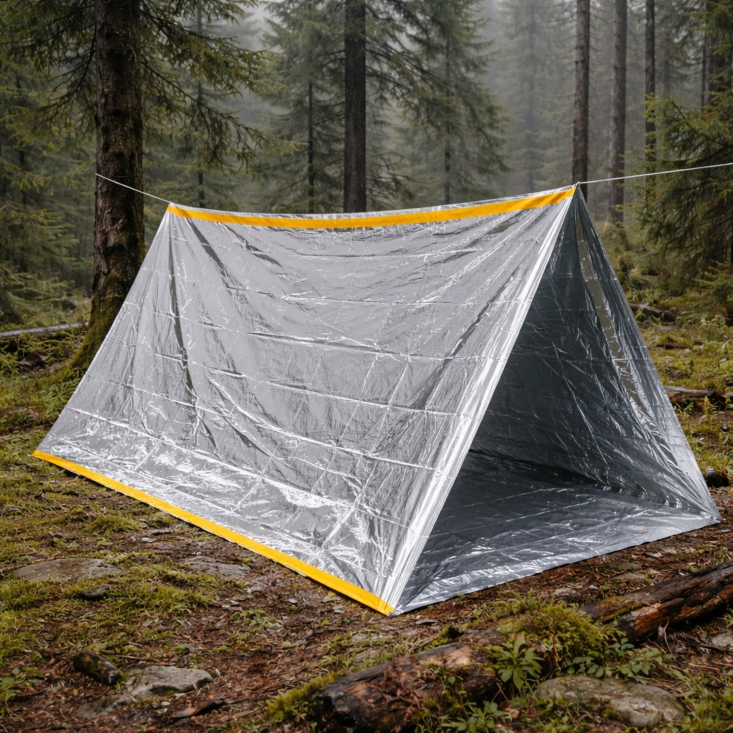 2 Person Emergency Survival Shelter Lightweight Reflective Waterproof Tent