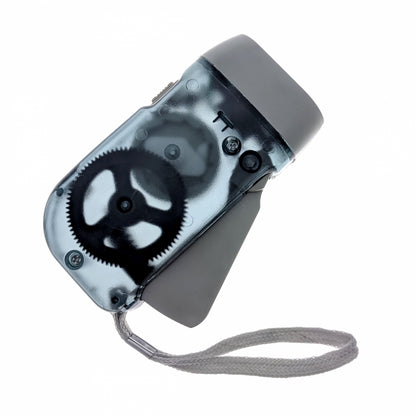 3 LED Bright & Compact Dynamo Powered Flashlight Hiking Camping Gear