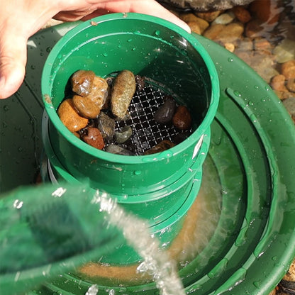 gold panning with mini classifiers